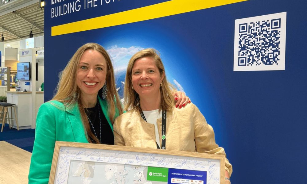 Hanna Stelzel spoorgoederenvervoer beurs Port of Rotterdam Rail Cargo