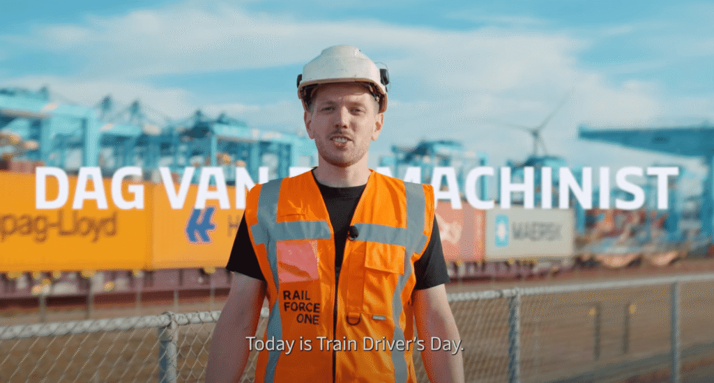 Dag van de treinmachinist