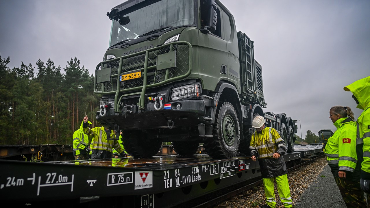 Militair transport spoorvervoer Nederland