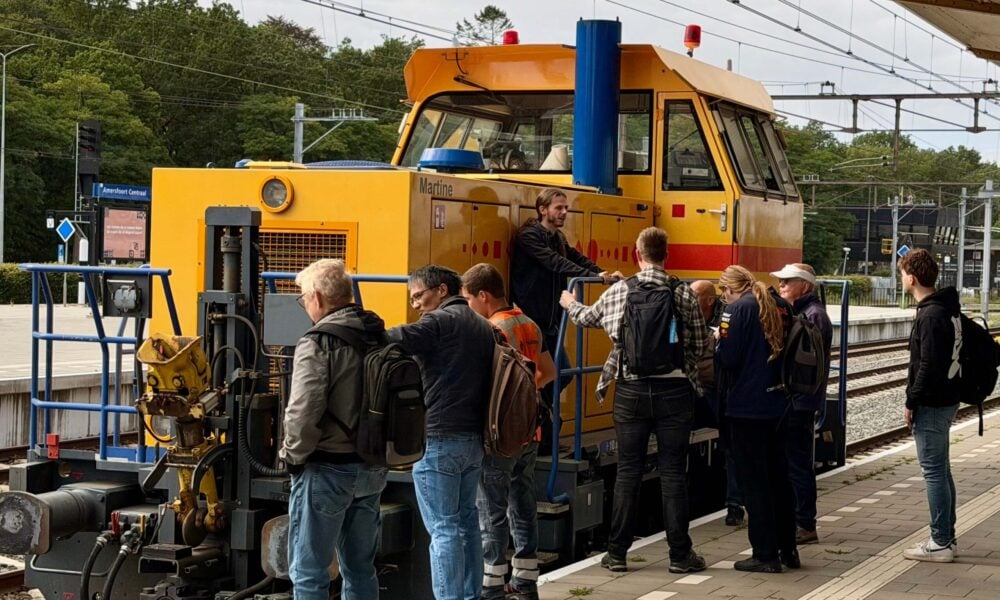 Strukton locomtief tijdens dag van de treinmachinist
