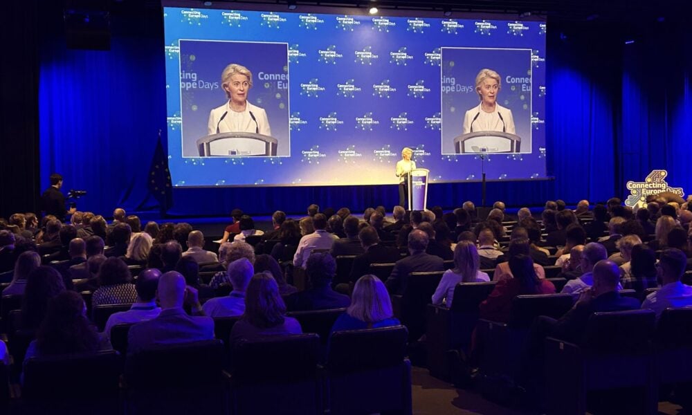 Ursula van der Leyen over spoorgoederenvervoer tijdens Connecting Europe Days