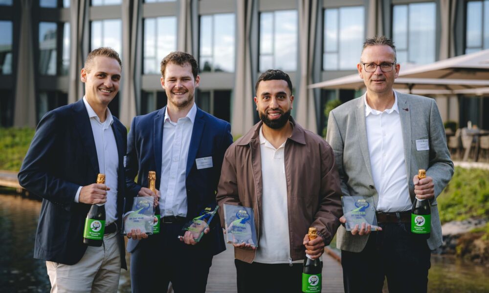 Winnaars Rail Cargo Awards 2026 (Remon Versteijnen, Martijn Hoeke, Adbul, Ruud Everts)