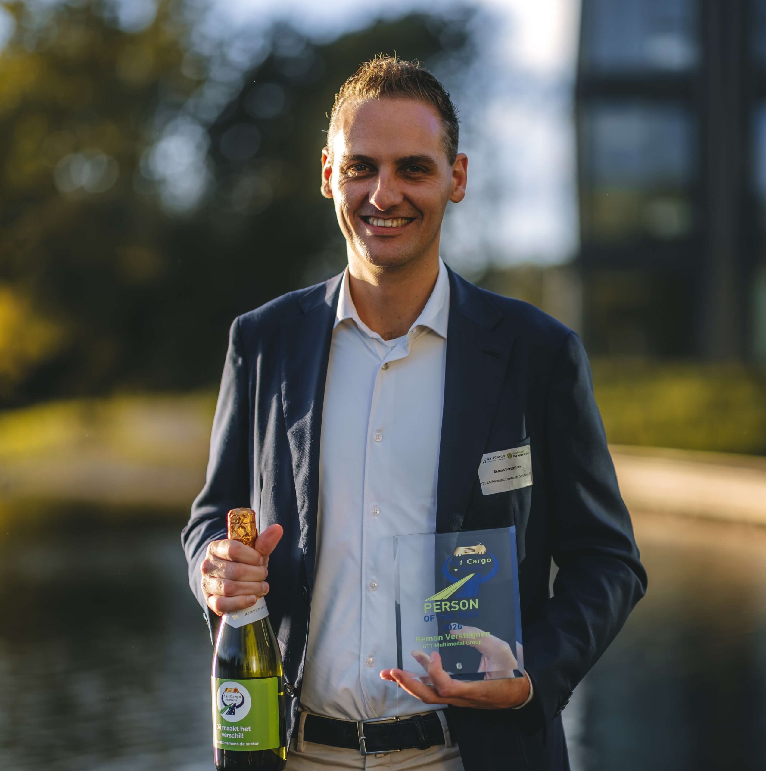 Remon Versteijnen is Rail Person (spoorman) van 2026 tijdens Rail Cargo Awards